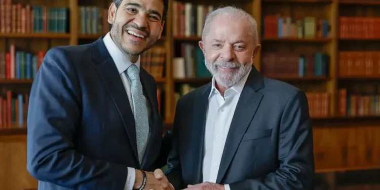 Jorge Messias e Lula Foto: Ricardo Stuckert /